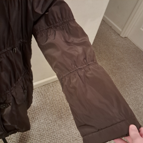 Blue Duck Coat Women's Large L Brown Insulated Layered Cozy Rabbit Fur Winter - Picture 5 of 15